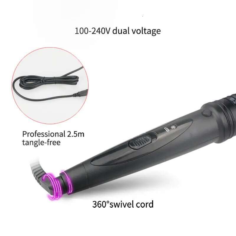 5 In 1 Professional Iron Waver Pear Flower Cone Electric Hair Curler Roller Curling Wand