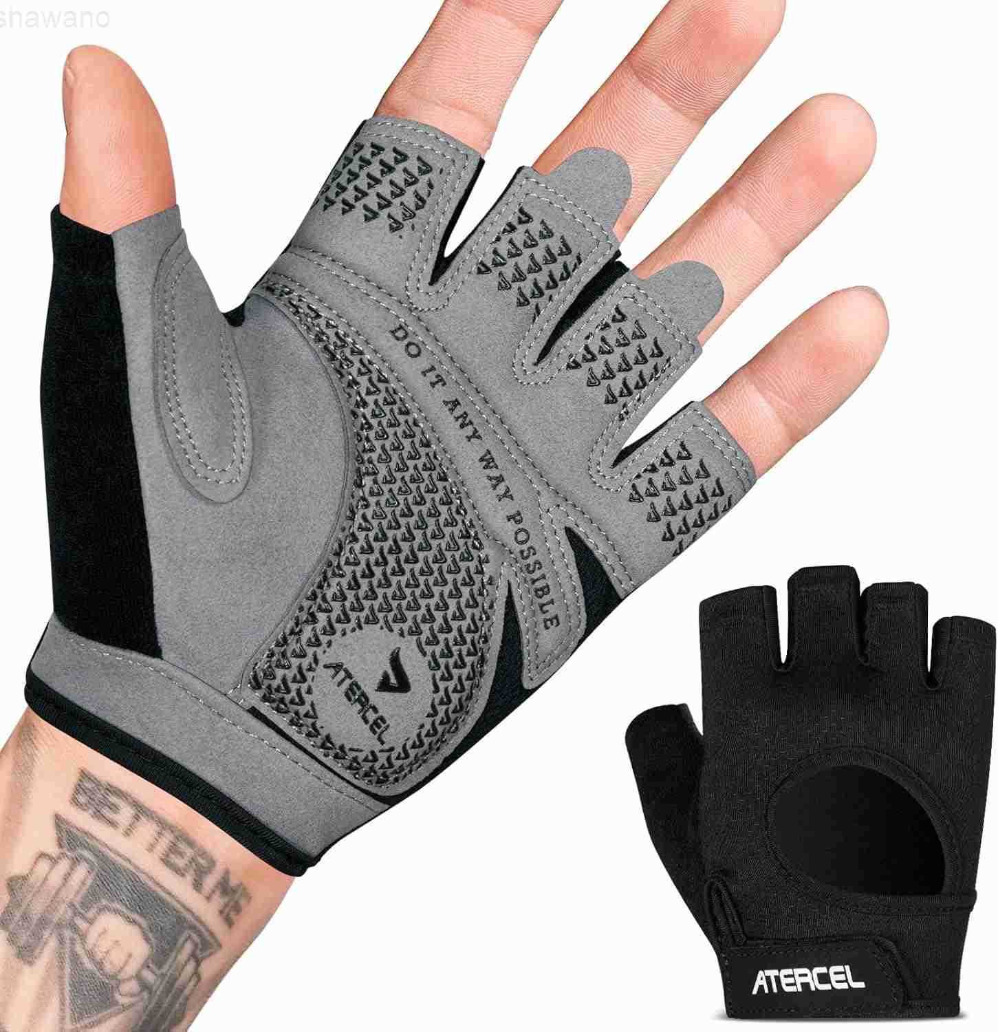 Weight Lifting Gloves Full Palm Protection Workout Gloves for Gym Cycling Exercise Breathable Super Lightweight for Mens and WomenW250910