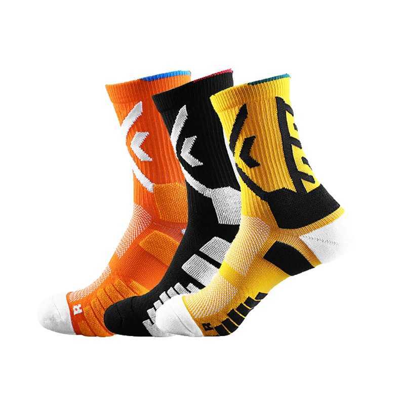Elite Sport Cycling Basketball Socks Compression Running Man Black Trend Breathable Long Hiking Damping Athletic Professional D250911