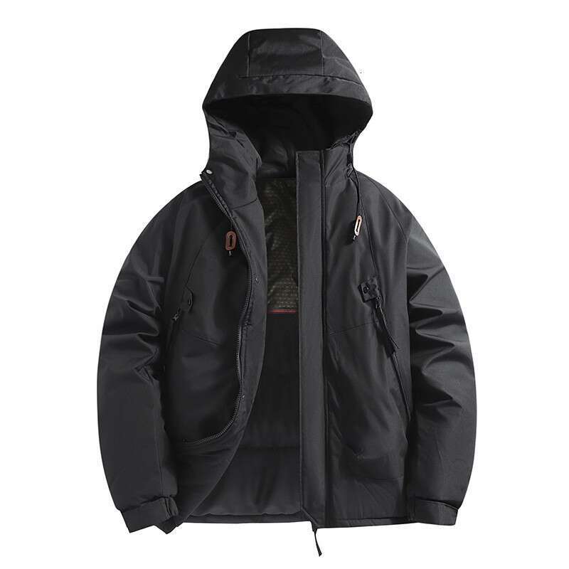 2024 Upgraded Graphene for Men Trendy Couple Hooded Cotton Windproof Waterproof Thickened Hiking Jacket
