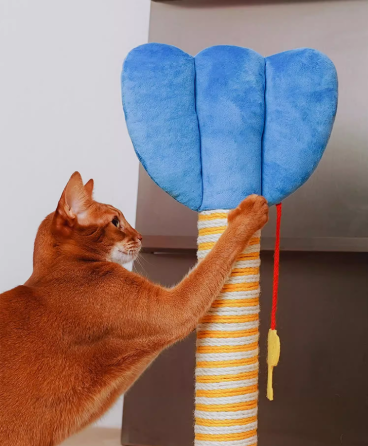 Self-Entertainment Feline Scratcher: Long-lasting, Flake-Free Pet Furniture