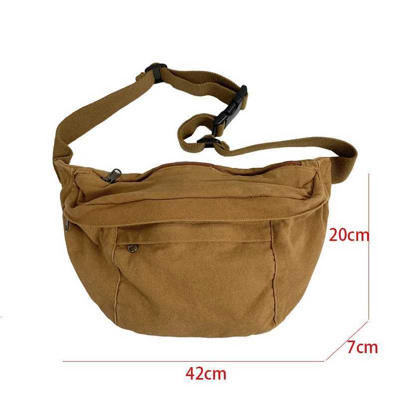 Large Capacity Waist Bags For Men Casual Canvas Waist Packs Multifunctional Travel Unisex Belt Bag Army Green Fanny Chest Bags Z250911