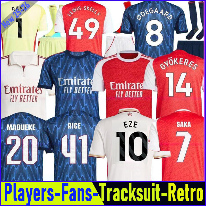 arsenalfootball kits 25 26 Gyokeres SAKA soccer jerseys Fans Player version ODEGAARD LEWIS-SKELLY Arsenalfootball shirt Men Kids sets RICE ArSeN top kit