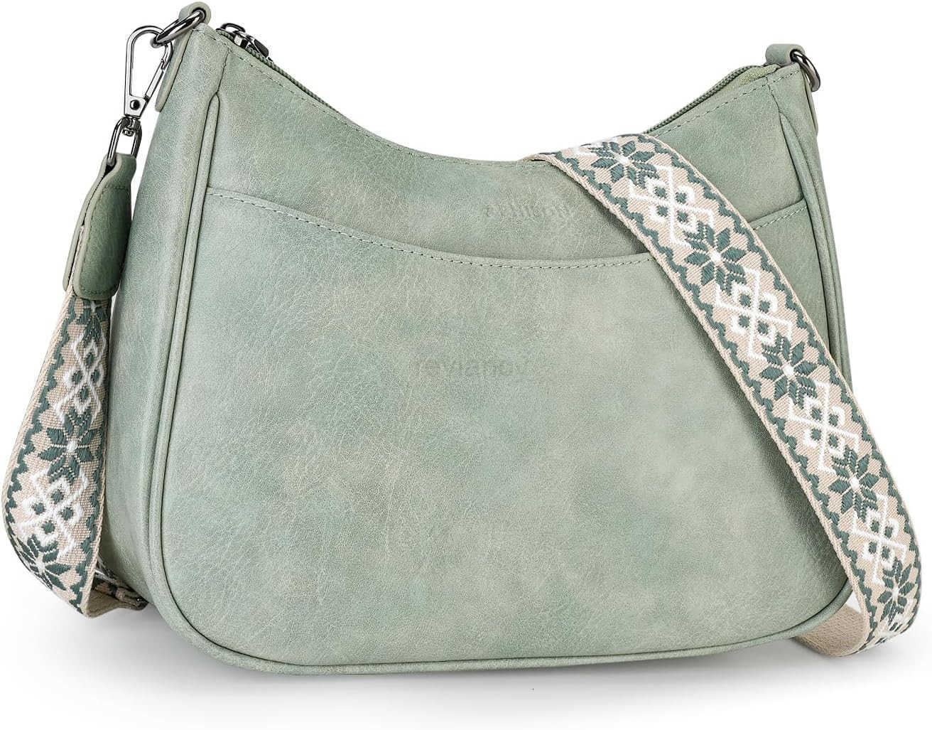 Trendy Leather Crossbody Purse with Adjustable Strap Womens Shoulder HandbagW250911