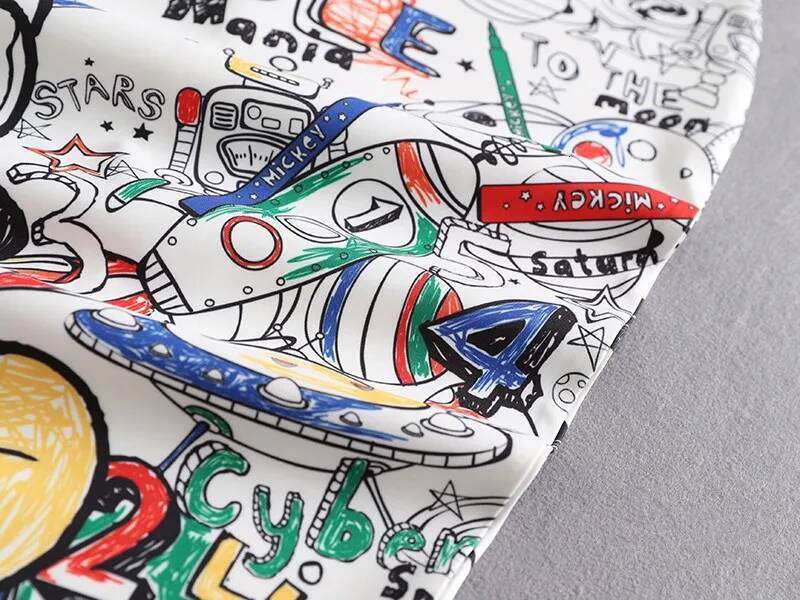 Women's Pencil Skirt High Waist Slim Skirts Print New Large Size Japan Cartoon Summer Young Girl Female Falda Sexy & Club dongdumaoyi