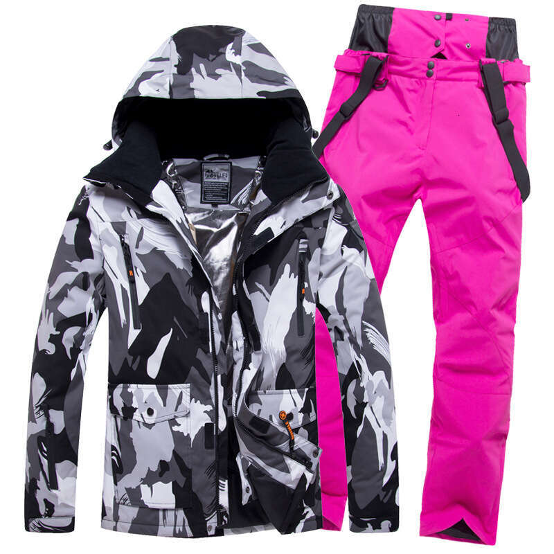 Men's Ski Waterproof Breathable, Snowboard And Double Board Suits, Winter Warm Skiing Equipment