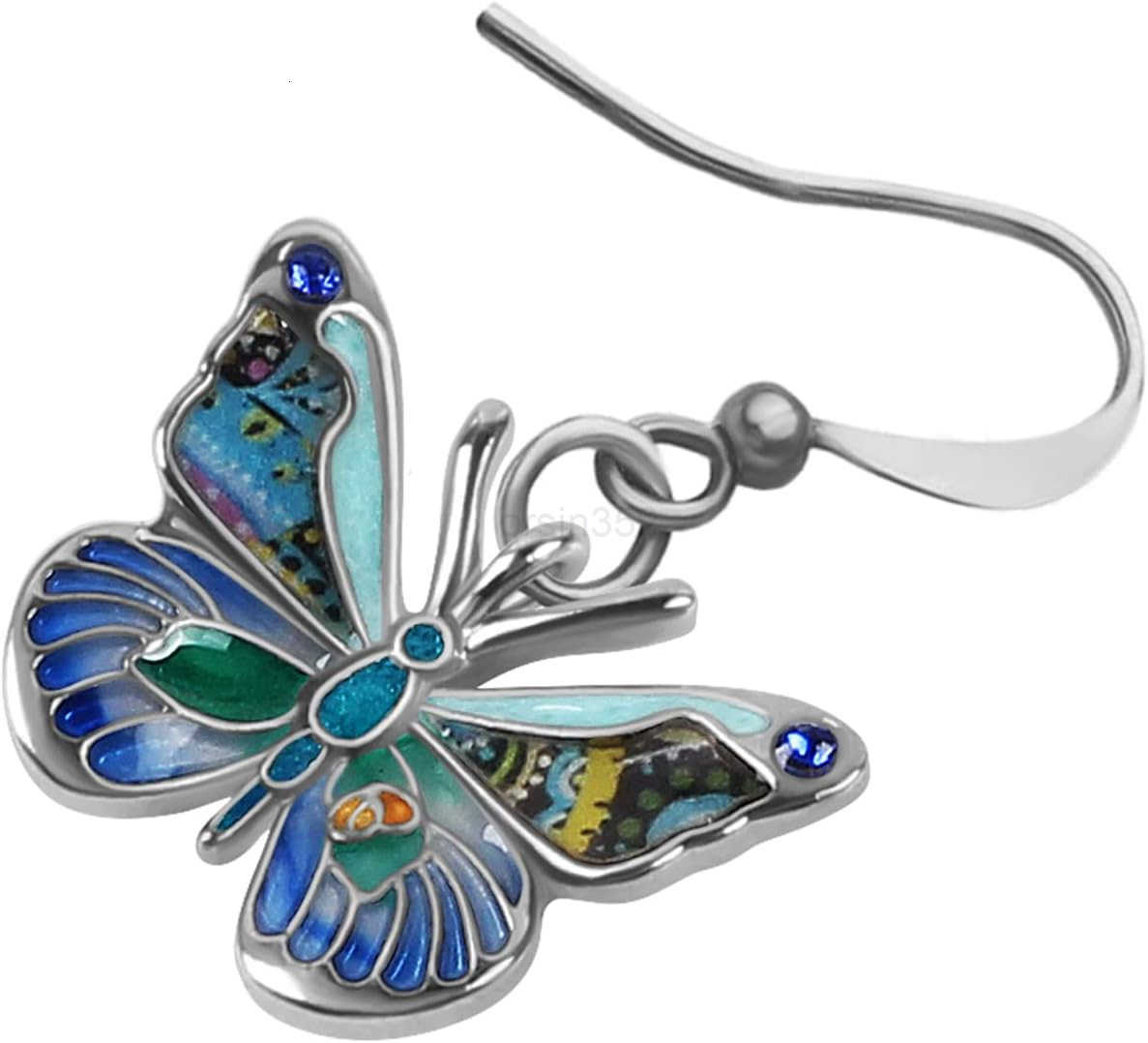 Enamel Sweet Butterfly Gifts for Women Earrings Dangle Jewelry Novelty Funny Charms AccessoriesW250911