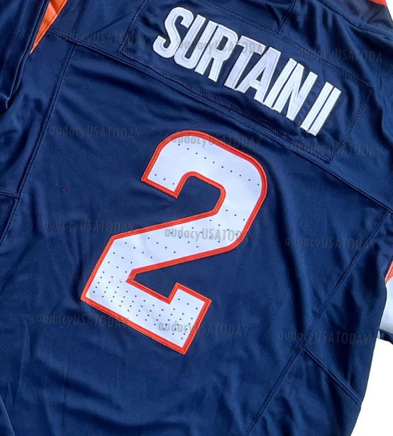 10 Bo Nix 2 Patrick Surtain ll 7 John Elway 14 Courtland Sutton Football Jerseys Custom Any Number Name Men Women Youth For Fansdss