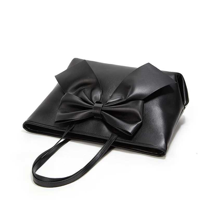 Ladies bag Tote bag PU material Large capacity With bow Shoulder bag Daily commuting Casual bag Multifunctional Z250911