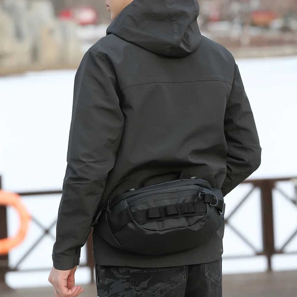 Men Fishing Waist Pack Waterproof Tactical Fanny Pack Multifunctional Zipper Storage Bag AntiTheft for Outdoor Camping Z250911