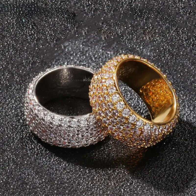 Hot Selling Price Sterling Moissanite Fashion Design Hiphop Men Rings Sier Plated VVS Dia Engagement Ring