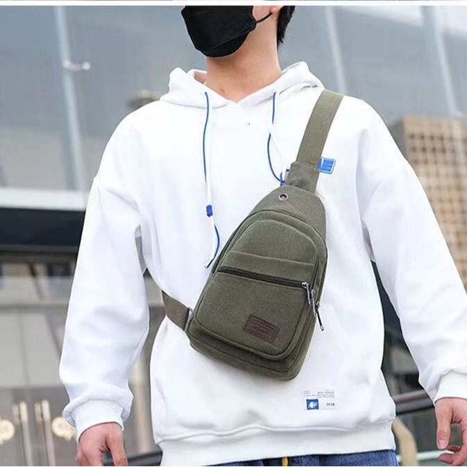 Luxury Bag Designer Bag Free Shipping New Casual Men S Canvas Crossbody Bag Large Capacity Sports Fashion Single Shoulder Men S Bag Korean Version Ver