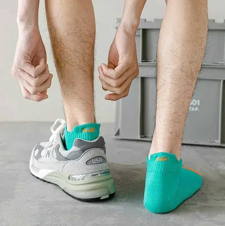 5 Pairs Of Mens Simple Graffiti Liner Anklets Socks Comfy Breathable Soft Sweat Absorbent Socks For Mens Outdoor Wearing D250911