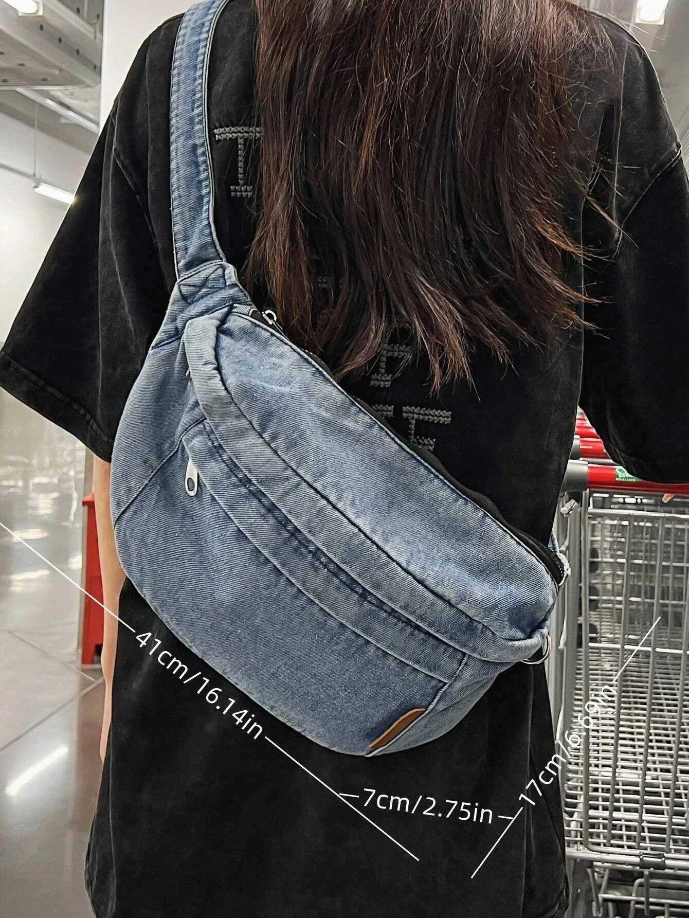 Women Fashion Solid Color Versatile Casual Fanny Pack Chic Minimalist Style Small Crossbody Bag Z250911