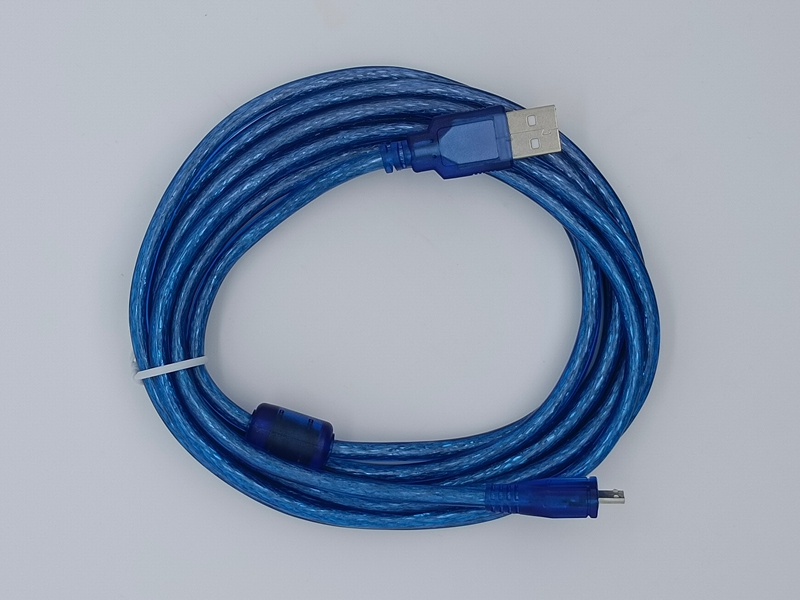 High - Quality Blue Braided Micro USB Data and Charging Cable with Magnetic Ring - Fast & Reliable