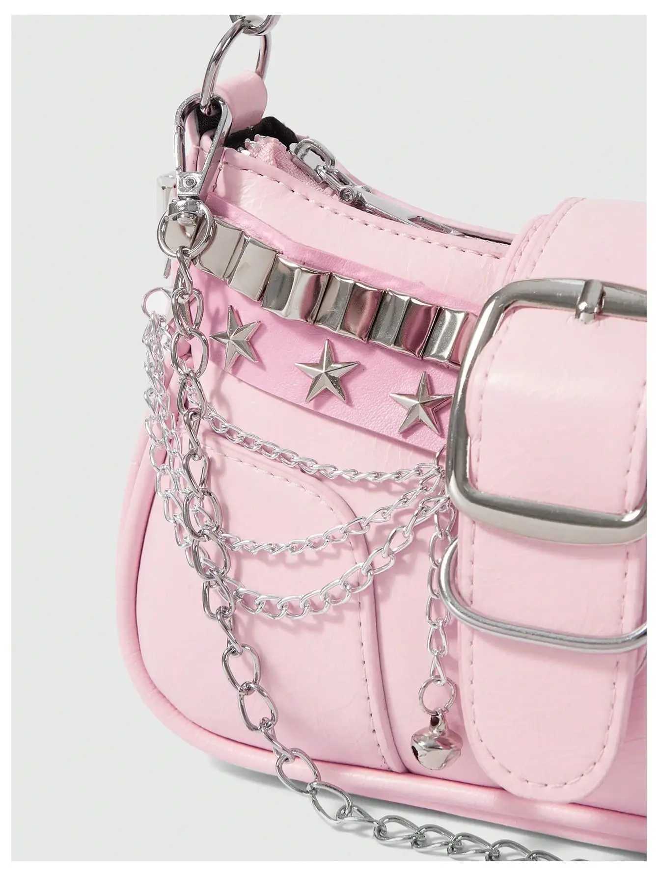 Lightweight PU Leather Shoulder Bag with Chain Strap Womens Casual Underarm Purse For Commuting And Social Gatherings W250911