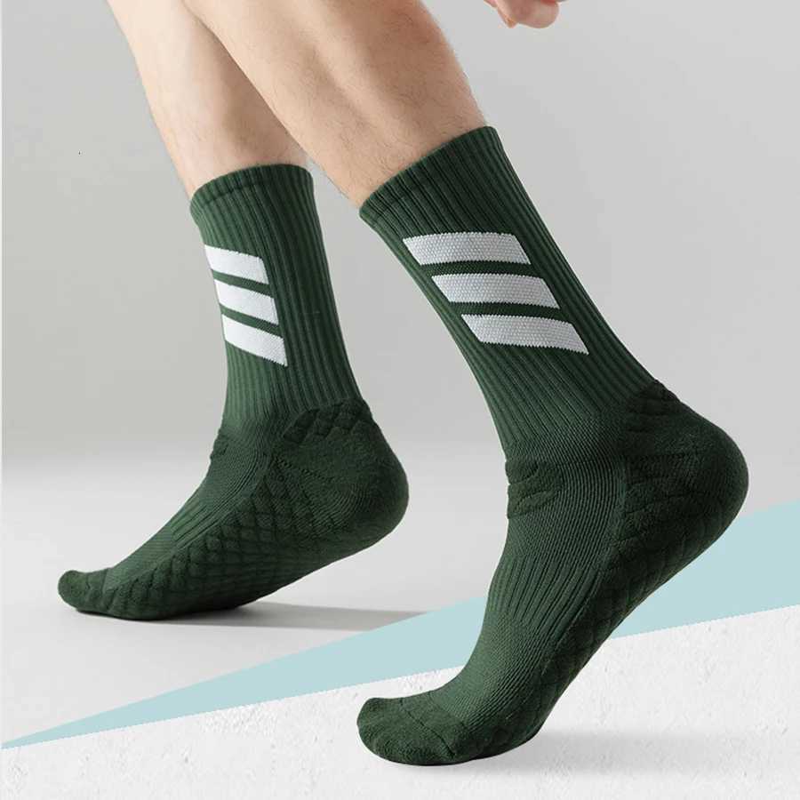 Mens Cushioning and PressureRelieving Particle Towel Bottom Basketball Running Sports Socks D2509111