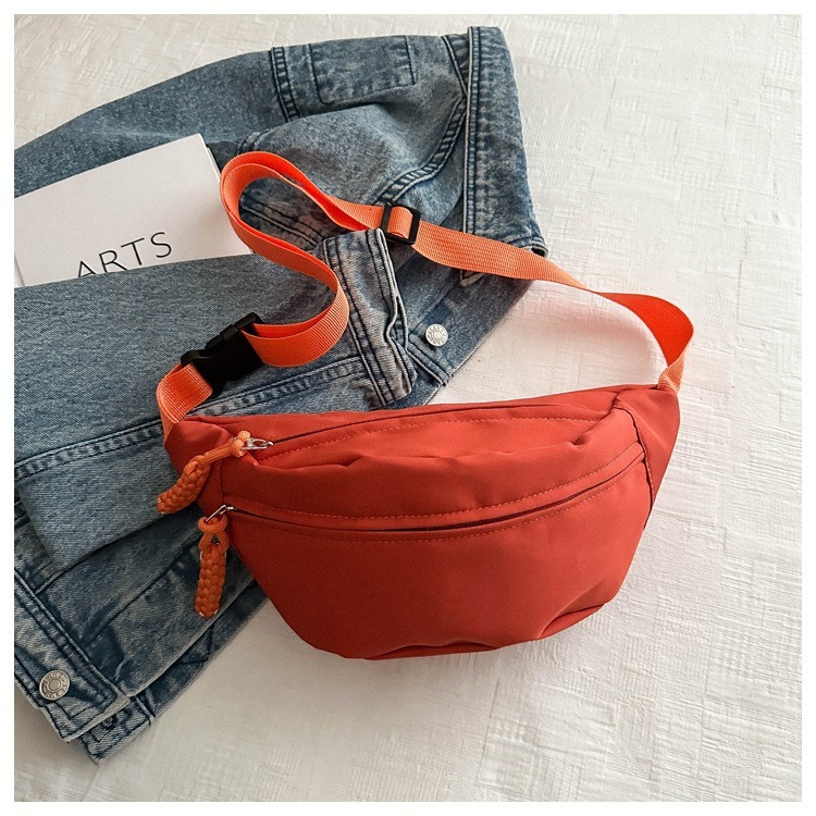 Chest Designer Bag Bag Foreign Trade New Fashion Crossbody Bag Free Shipping Ins Solid Color Simple Student Shoulder Bag Niche Versatile Sports Luxury