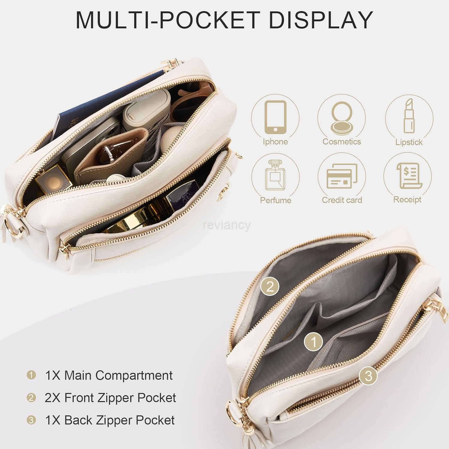 Crossbody Bags for Women Small Leather Anti Theft Purses and Handbags with Wide Strap and TasselW250911