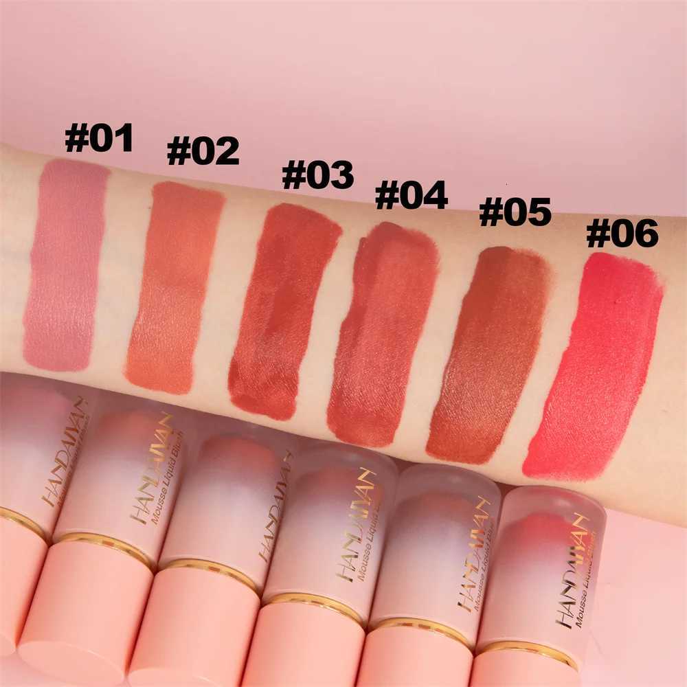 HANDAIYAN Matte Moisturizing Liquid Blush Tinted Red High Pigmented Face Cheek Rouge Blush Cream Lasting Color Rendering Makeup W250911