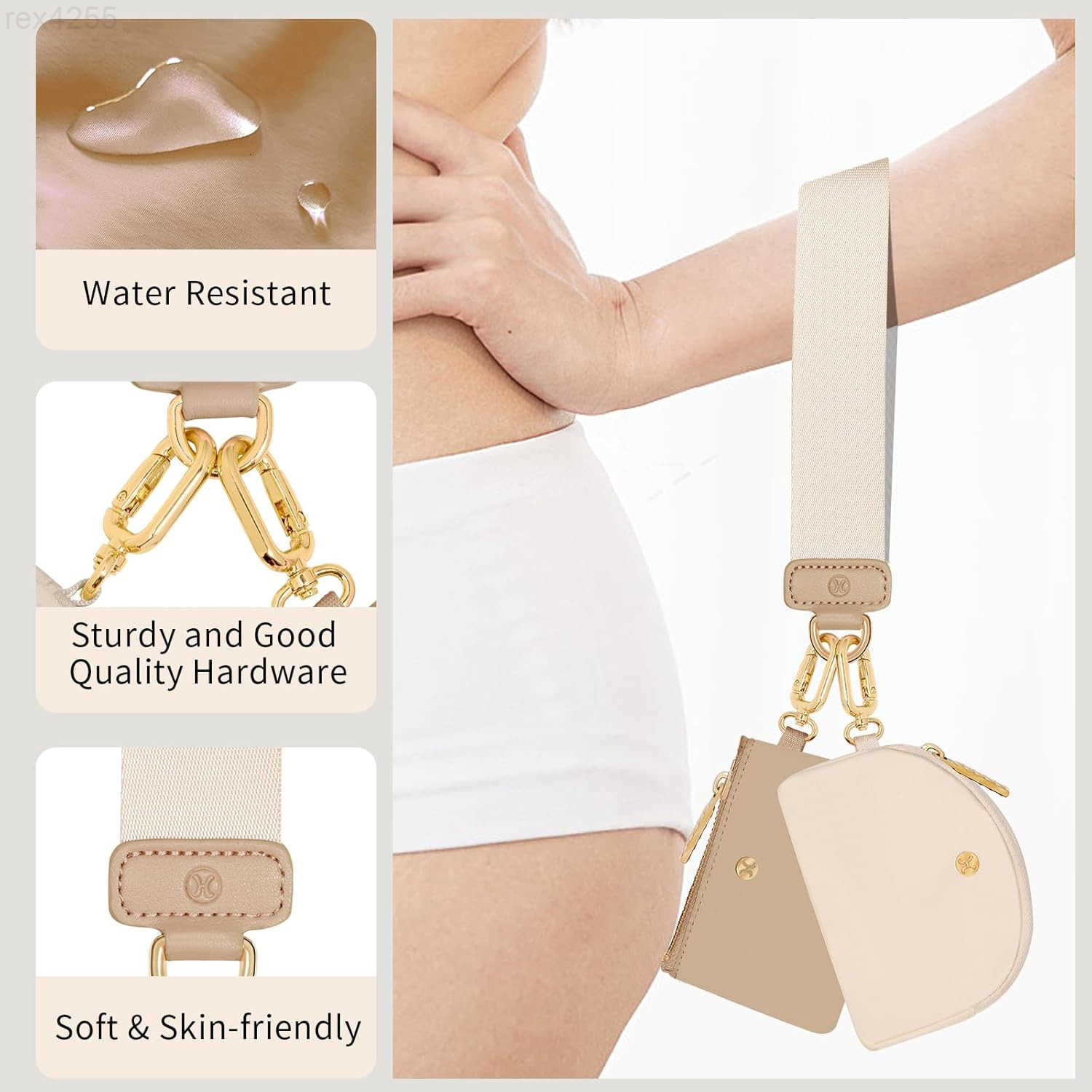 Wallet Detachable Dual Pouch Wristlet Wallets for Women Men Portable Mini Zip Around Small Wallet Coin PurseW250911