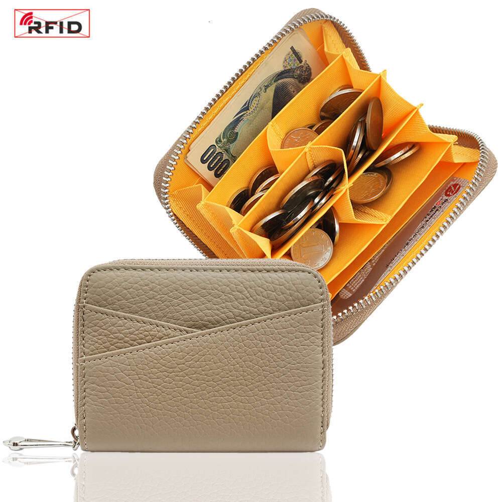 Fashion Top Layer Cowhide Women's Wallet Short Genuine Leather RFID Compartment Coin Purse Card Holder Color Block designer wallet B5