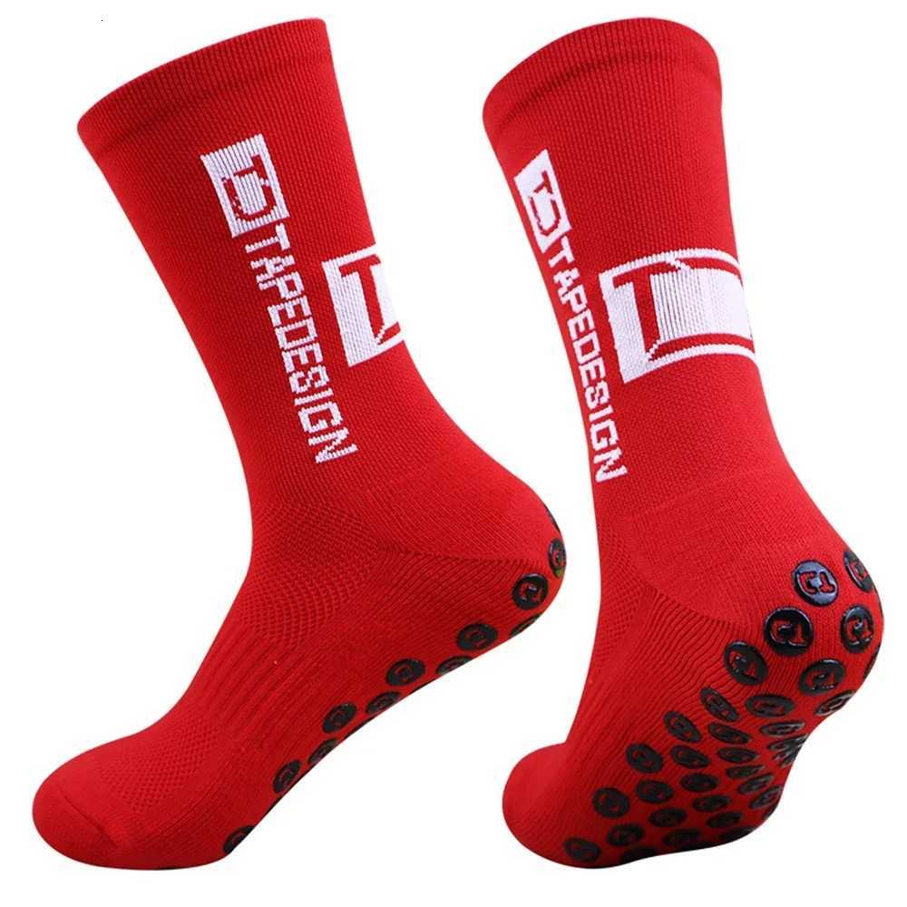 1 Pair Non Slip Soccer Socks Men Non Skid Grip Football Basketball Sport Cycling Socks D250911