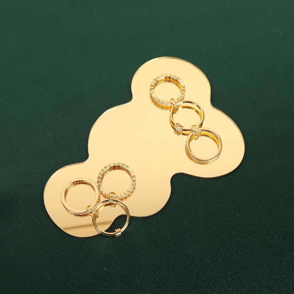 Gold Plated for Women,Dainty Multi-Link Rings,Chunky Stackable Cubic Zirconia Rings Set Non Tarnish Women Jewelry