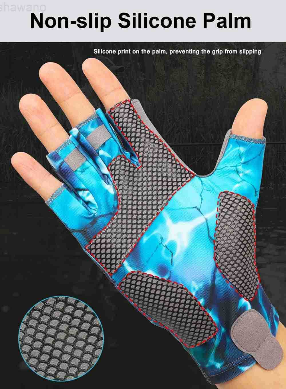 Fishing Gloves Men Womens UV Protection Sailing Kayak Paddling Rowing GlovesW250911