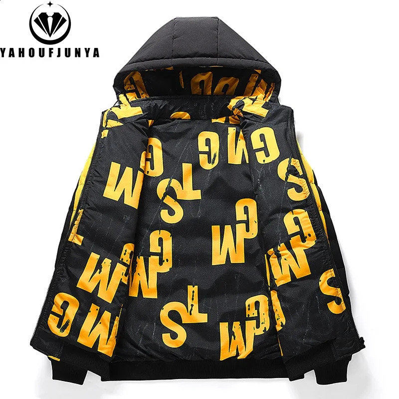 Winter Men Outdoor Windbreak Removable Hooded Jacket Thick Warm Casual Fashion Parka Coat Male s 250911