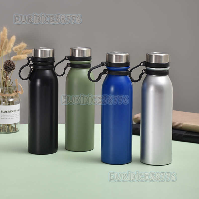 304 Stainless Steel Insulated Cup Outdoor Hiking Small Mouth Sports Water Bottle Simple with Handle Portable Travel Bottle H250911