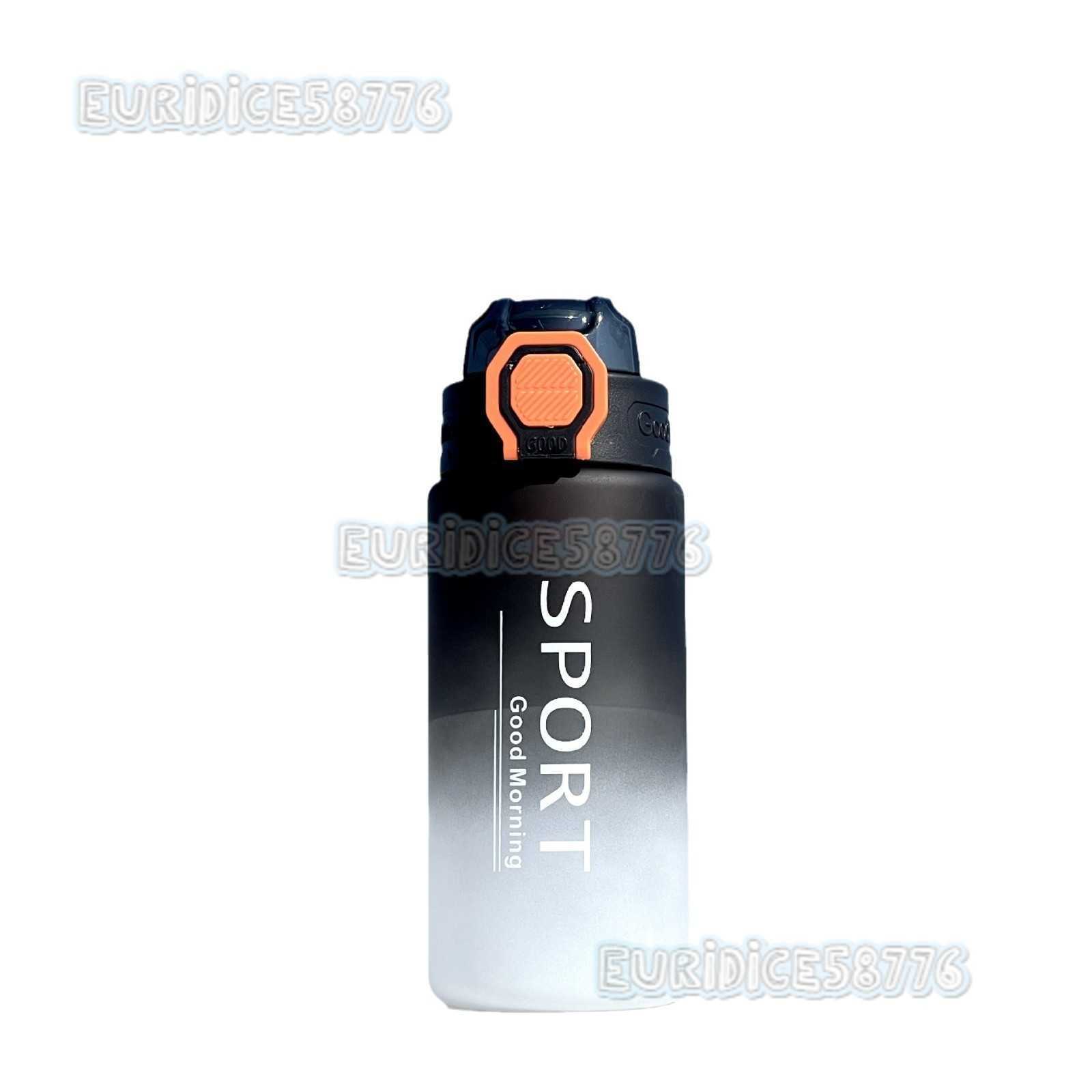 New Outdoor Sports Water Bottle with Tea Infuser Portable Plastic Cup Fashion Gradient Color Matte Leakproof Space Cup H250911