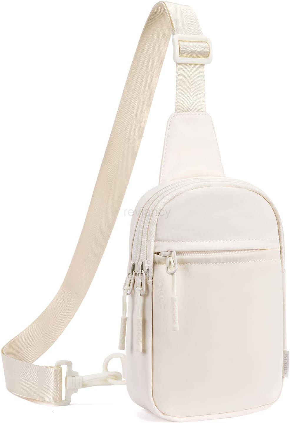 Small Crossbody Bags for Women and Men Sling Backpack Travel Bag Nylon BlackW250911
