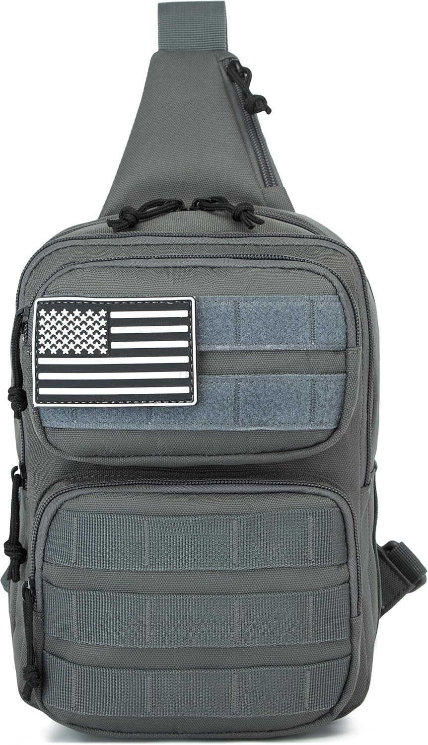 Tactical Crossbody Bag for Men Durable Sling Bag with Cross Body Design EDC Shoulder bagW250911