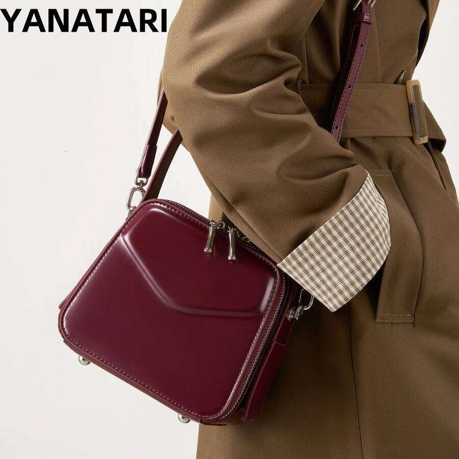 YANATARI Underarm Cowhide Genuine Leather Handbags Women Vintage Shoulder Bag Female Crossbody Bags High Quality
