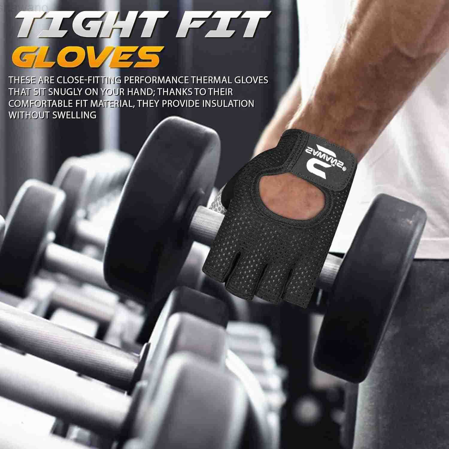Workout Gloves for Men and Women Weight Lifting Gloves Gym Fitness Exercise Cycling Pull ups Microfiber Lightweight Breathable NonSlip Silicone Padded