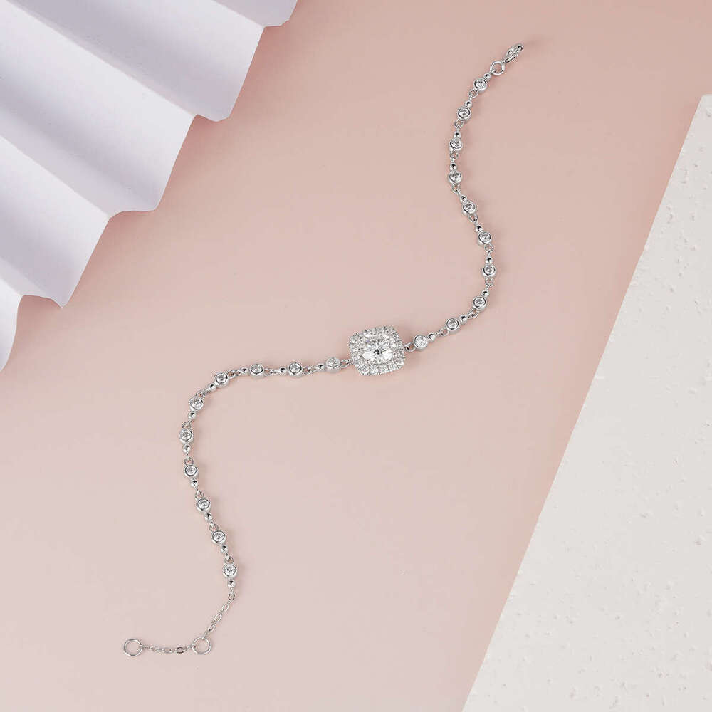 Free Design S Bracelet Moissanite New Hand Jewelry Sier Plated Platinum