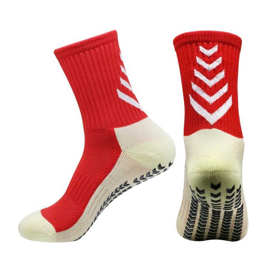 1 Pair New Men Women Soft Breathable Antislip Football Socks Running Soccer Basketball Badmintion Cycling Sports Grip Socks D250911
