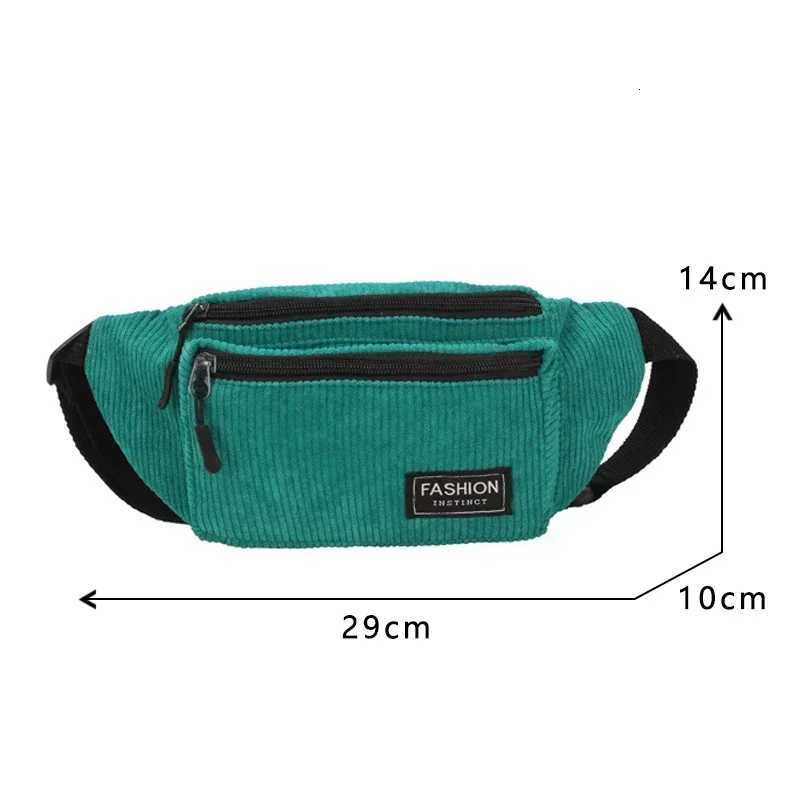 Corduroy Womens Waist Bag Small Canvas Ladies Casual Shoulder Crossbody Bags Fashion Fanny Pack Female Solid Color Chest Bag Z250911