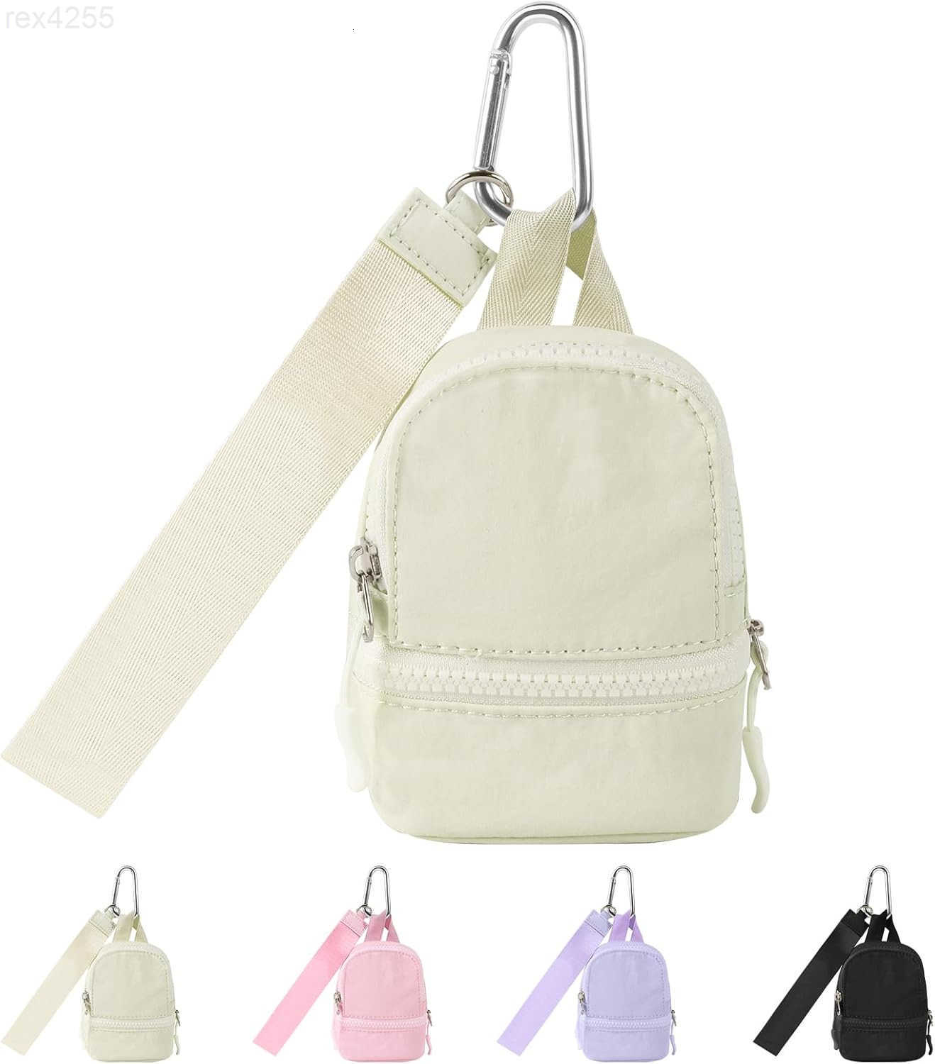 Mini Backpack Keychain Wristlet Wallet Pouch for WomenMenSmall Cute Change Coin Purse With 3 RFID Card SlotsPortable Waterproof Zipper Airpods Cosmeti