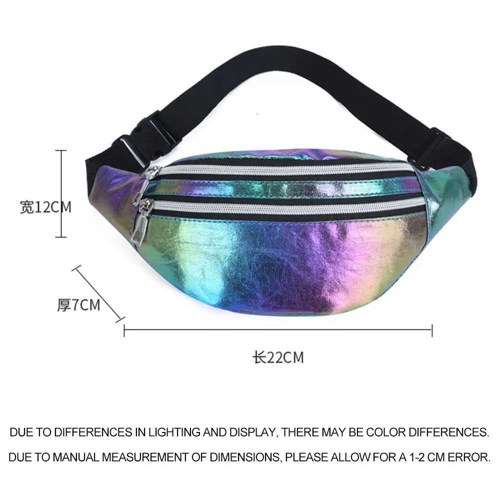 Holographic Fanny Pack womens waist bags mens outdoor sports chest bag colorful laser crossbody mobile phone bags Z250911