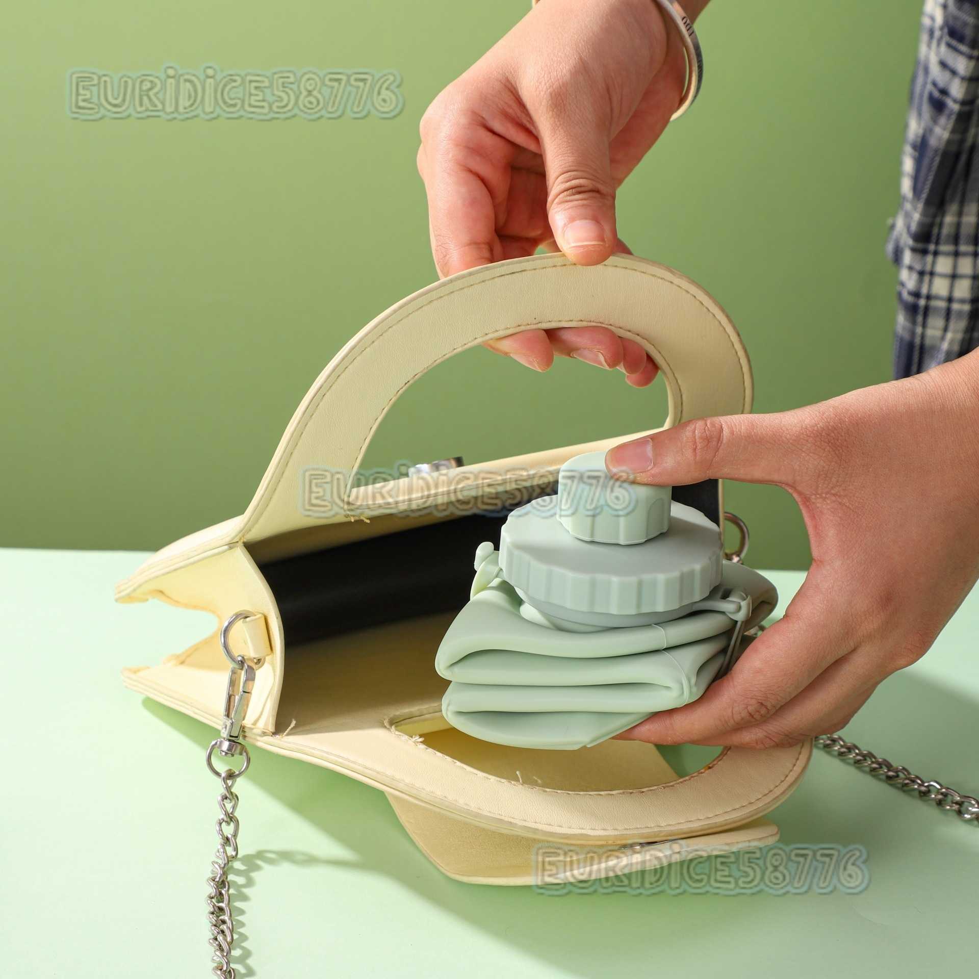 New Creative Folding Cup Portable Camping Sports Water Cup Travel Coffee Cup High Temperature Resistant Cup H250911