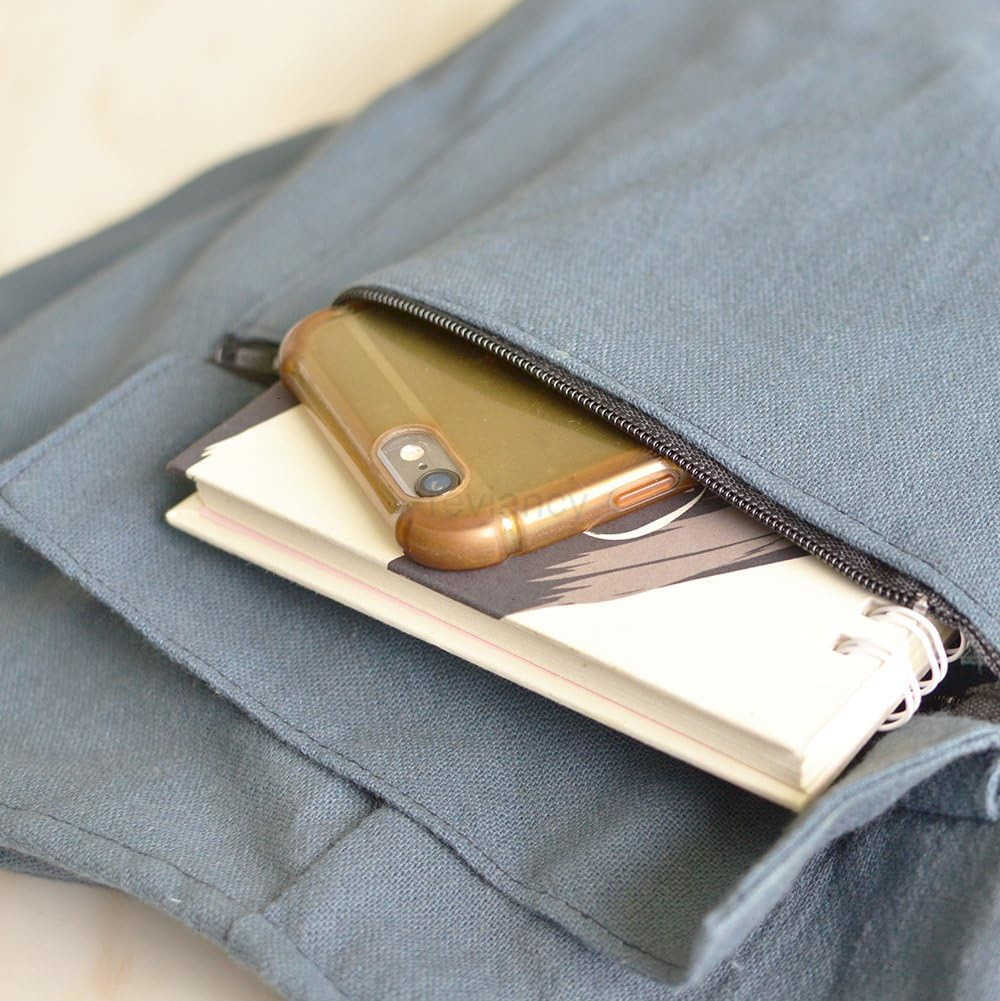 Crossbody Bag for Women Handmade Cotton Sling Bag Lightweight Unisex Travel Purse with ZipperW250911