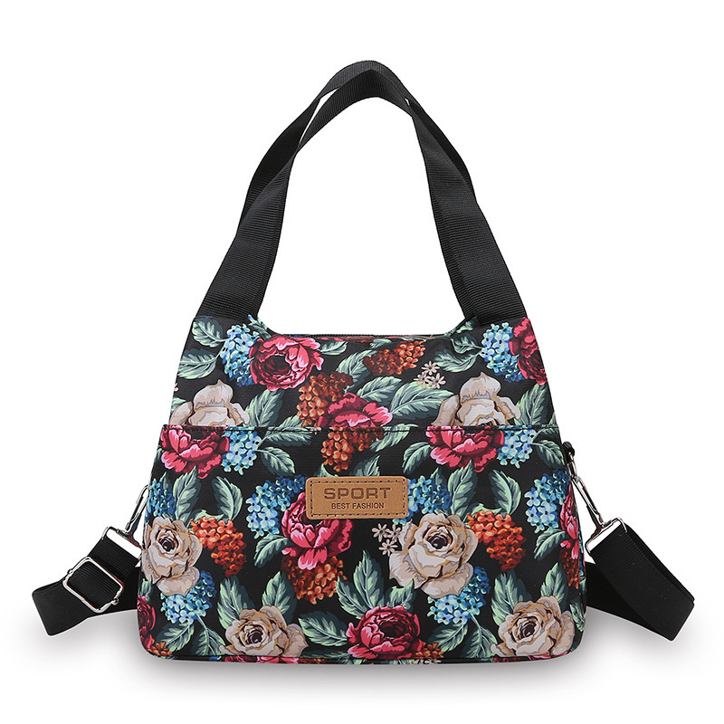 Large Capacity Fashion Printed Handbag For Women Lightweight Shoulder Bucket Bag Designer Bag Cloth Free Shipping Crossbody Mom Bag Luxury Bag For Wor