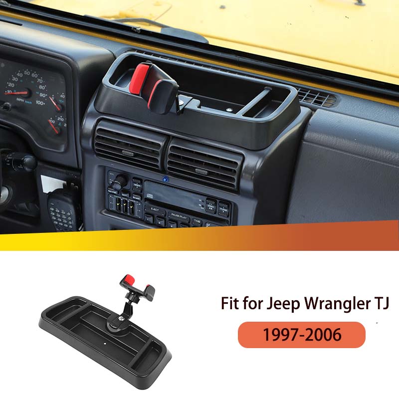 Car High-quality Car Phone Stand Bracket For Jeep Wrangler TJ 1997-2006 Interior Accessory Decoration