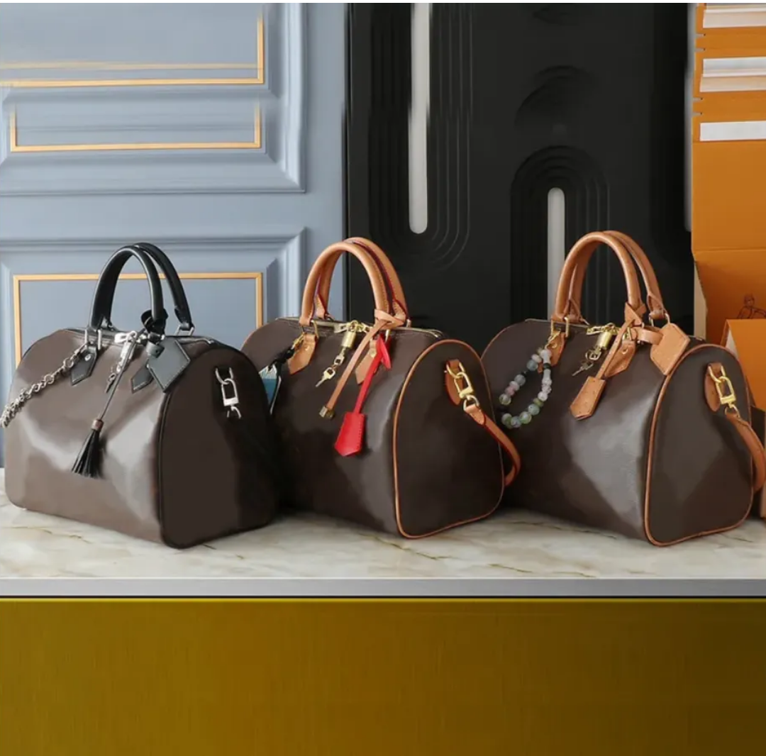 Women Boston tote bag designer bag pursers handbag pillow zipper 30cm shoulder bag Purses wallet handbag shoulder bags Speedysks leather travel crossbody bag