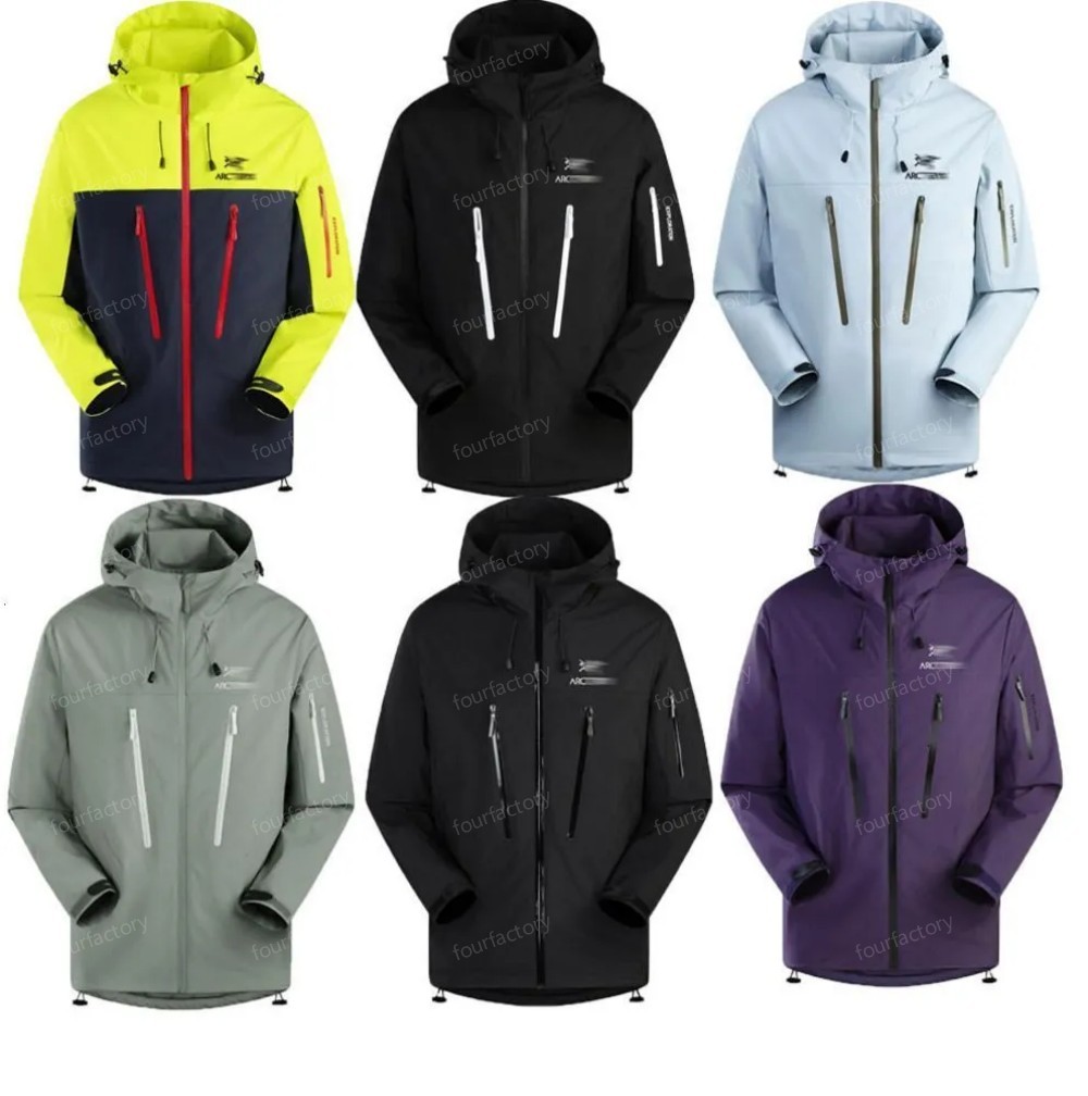 10A New Men Jacket Three Layer Outdoor zipper jackets LT SV Windproof and waterproof mountain skiing warm designer jackets Lightweight Hiking size S-3XL