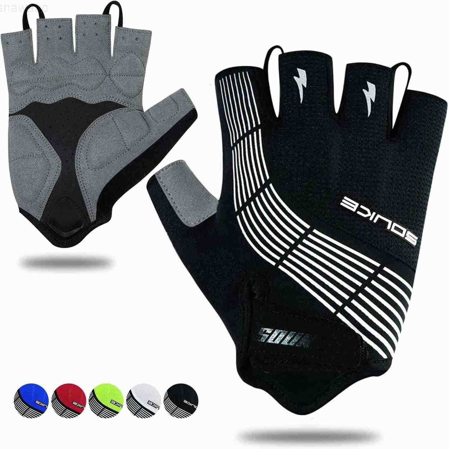 Sports Cycling Bike Gloves Padded Half Finger Bicycle Gloves with ShockAbsorbing AntiSlip Breathable MTB Road Biking Features for Men WomenW250911