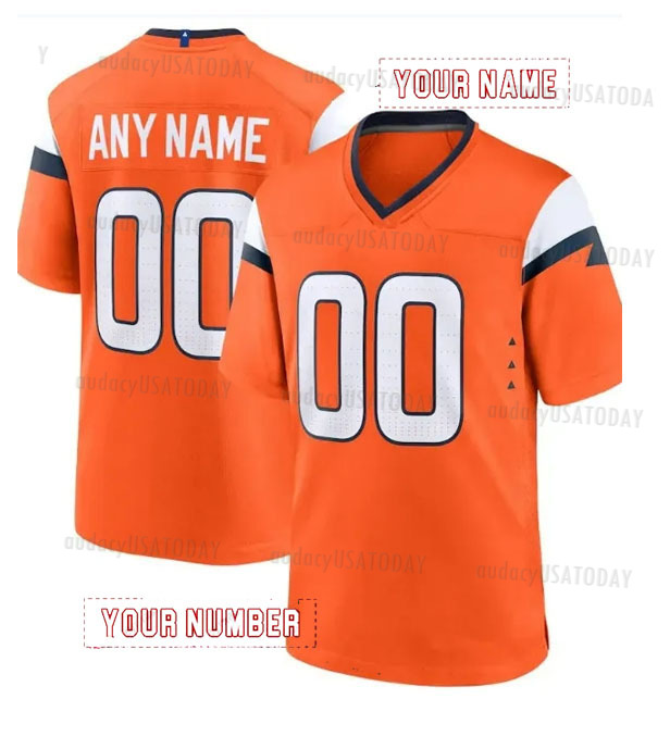 Personalized Custom Football Jersey Nix Surtain II Elway Women Youth Any Name Number Embroidered Letter Number Design Polyester Retro Classic Sportswe
