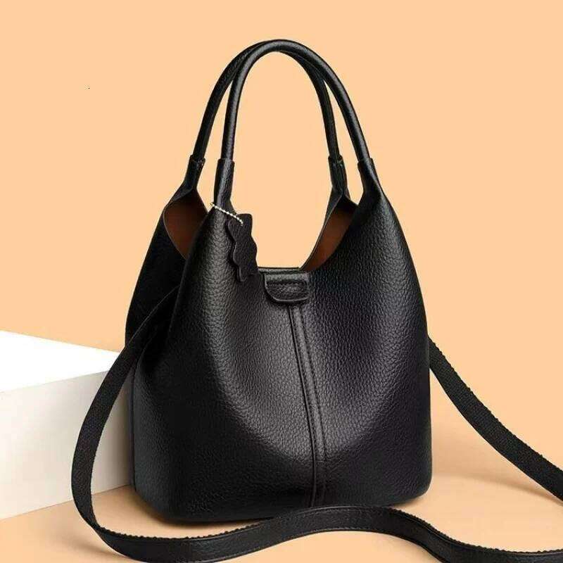 2025 French Handbag High-end Small Women's New Versatile Tote Soft Leather Foreign Gas Oblique Span Bag